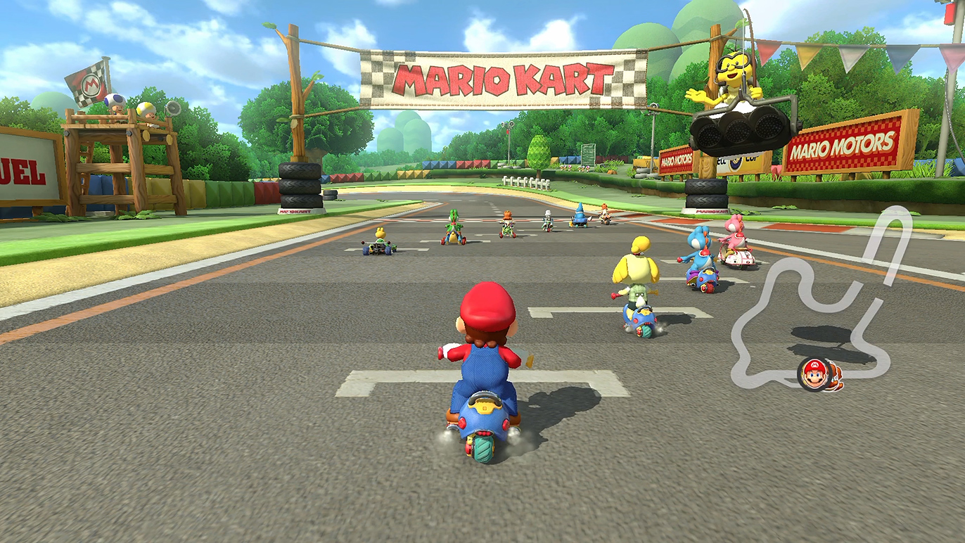 マリオの名が付いたコースで負けるわけにはいかない