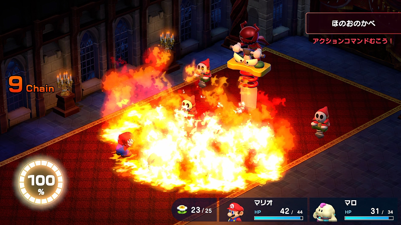 ダメージが軽減できないほのおのかべ