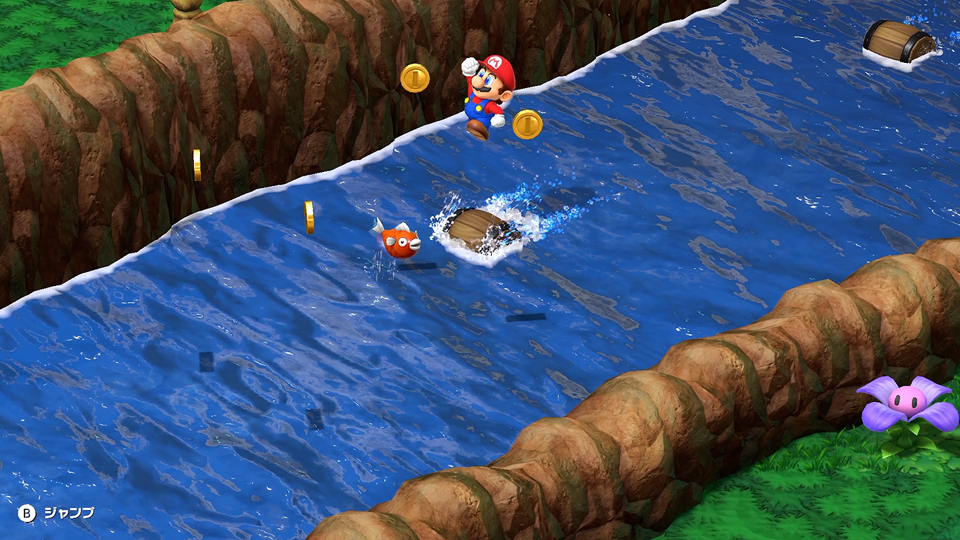 魚にぶつかるとコインが減ってしまう