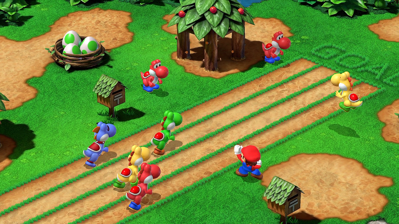 ヨッシーだけが走る場合はマリオが応援