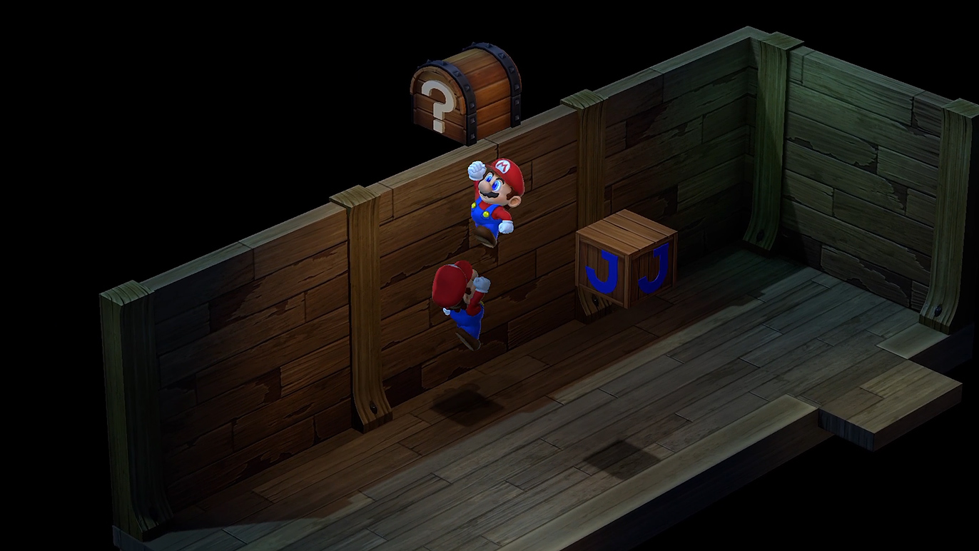 偽マリオを利用してジャンプ