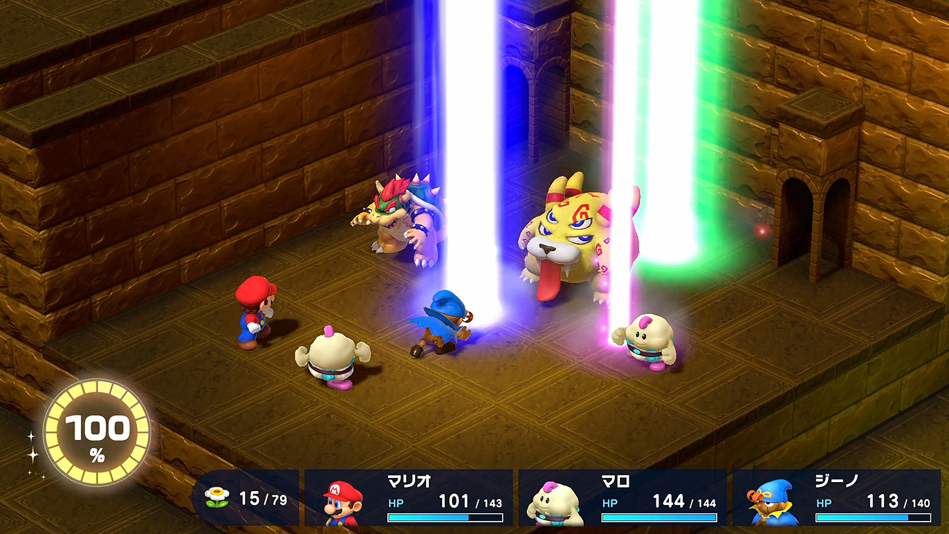 ビームを雨のように降らせるジーノブラスト