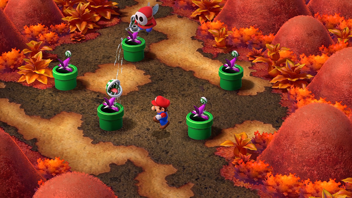 つぼみのままだと土管に入れない