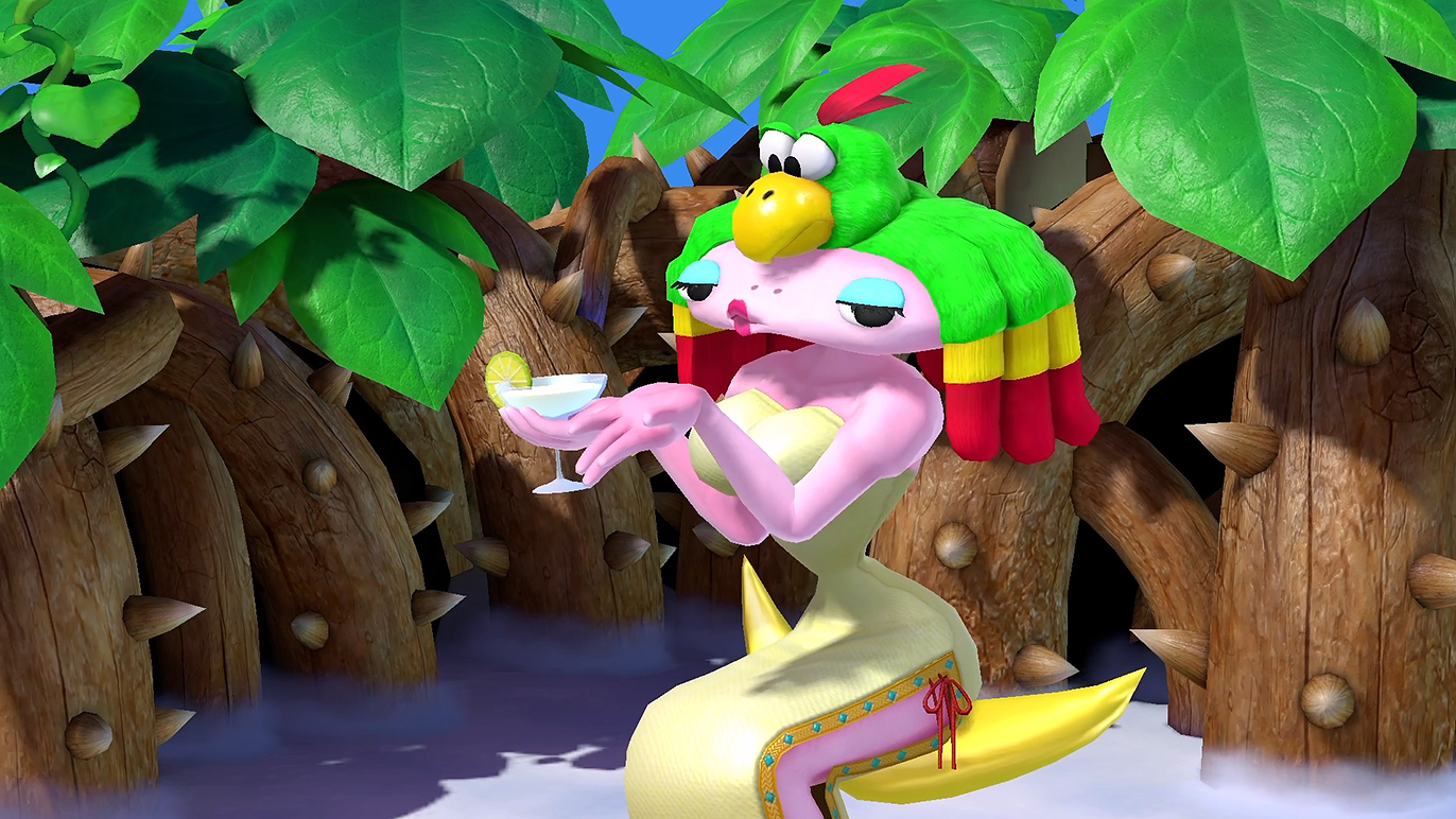 カクテル持って余裕なのかな?