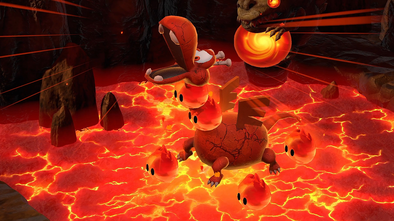 火山の主、カイザードラゴンがガオー