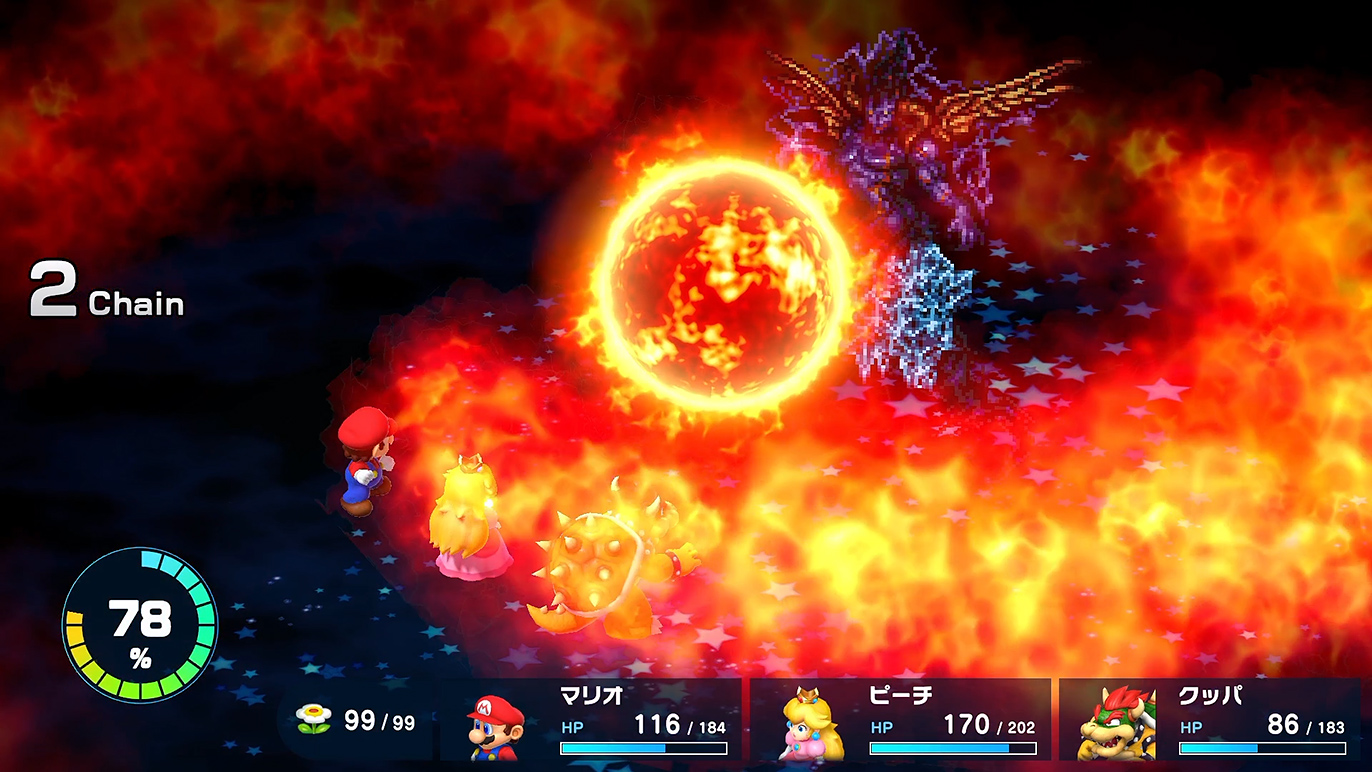 クッパはフレアのダメージが一番きつい