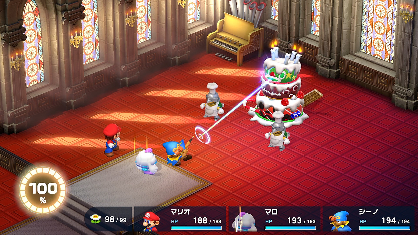 ジーノらしい光線を発射するステラ０２３